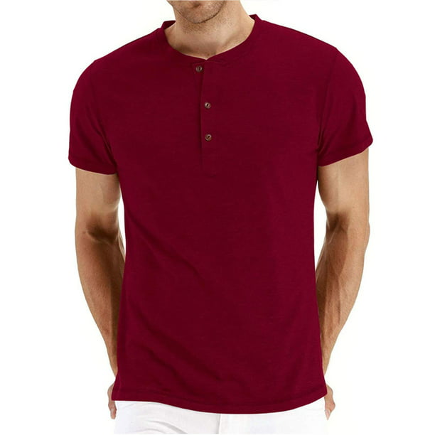 Men T shirt Basic Colors Short Sleeve Slim T-shirt Young Men Pure Color tshirt